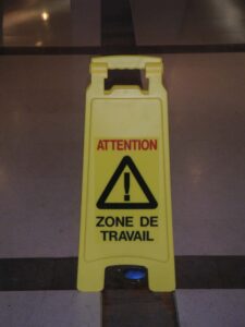 Attention zone de travail
